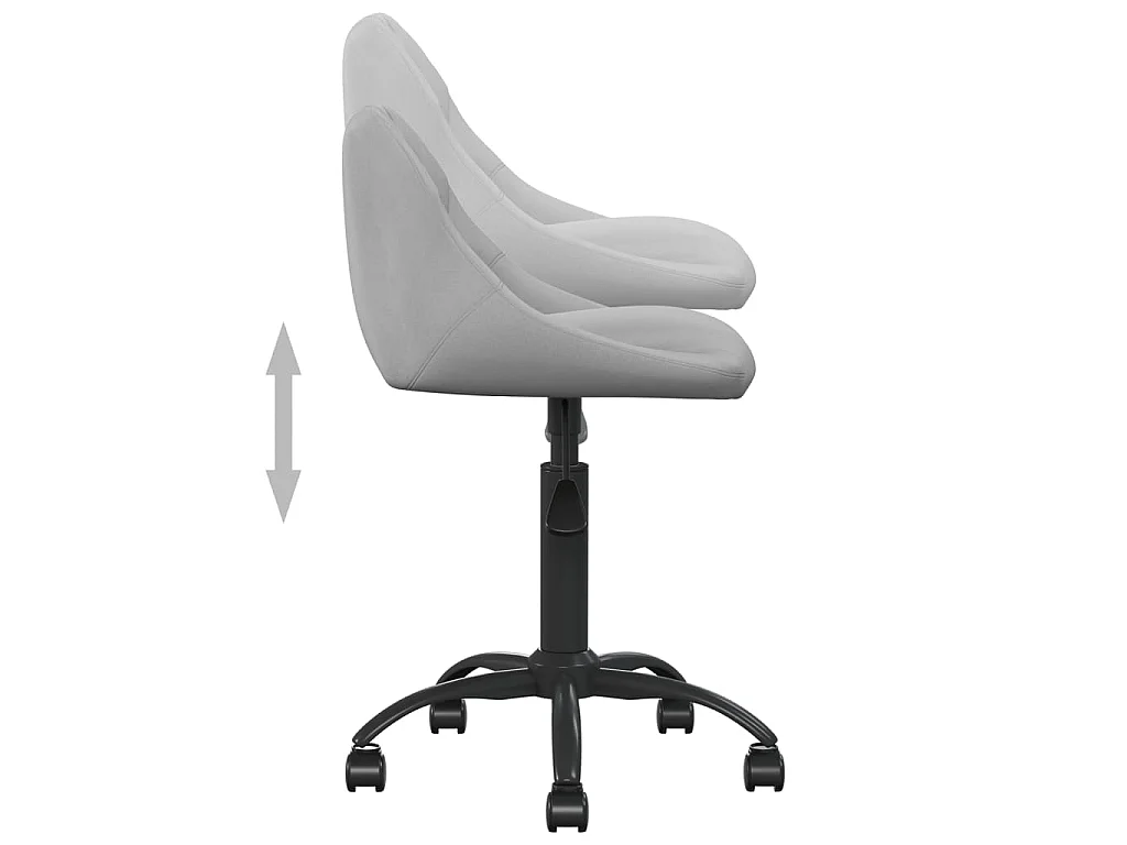 Esszimmerstuhl Hellgrau Samt