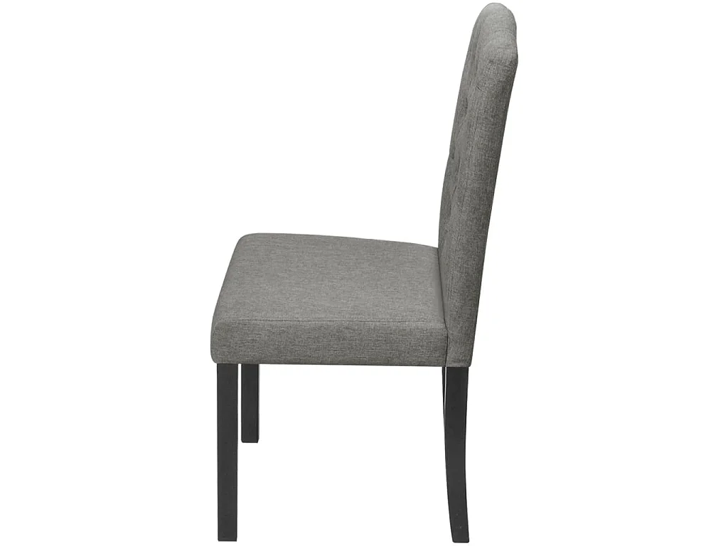 Esszimmerstühle 4 Stk. Grau Stoff