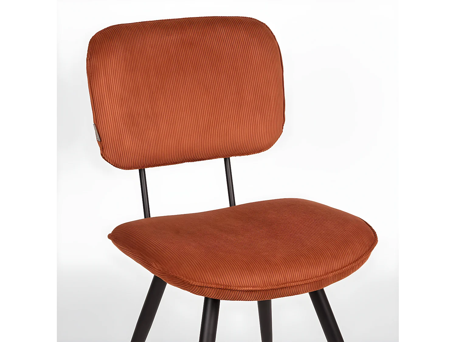 Chaises à manger lot de 2 Vic 49x60x87 cm rouille