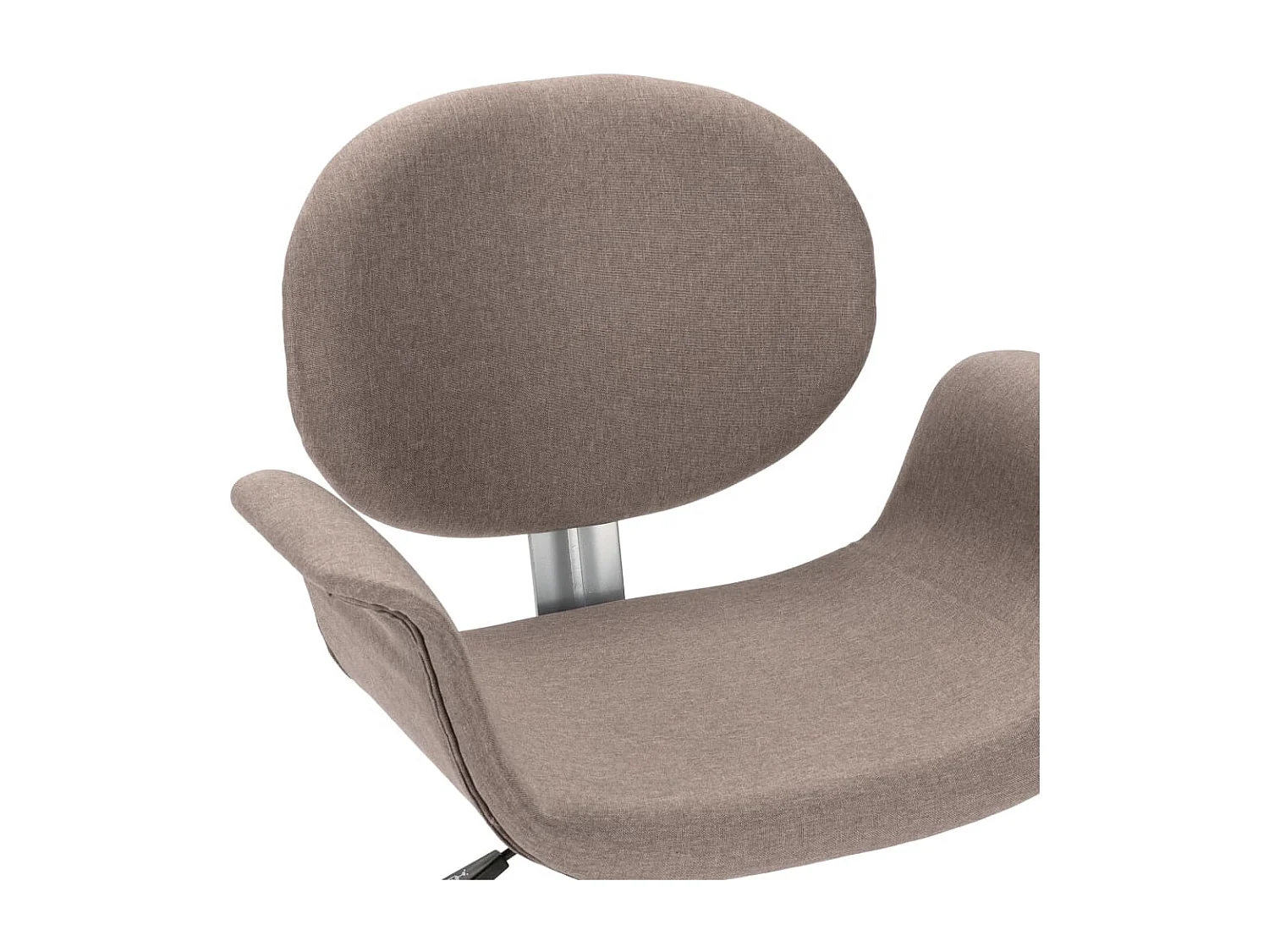 Chaises pivotantes à manger lot de 2 taupe tissu