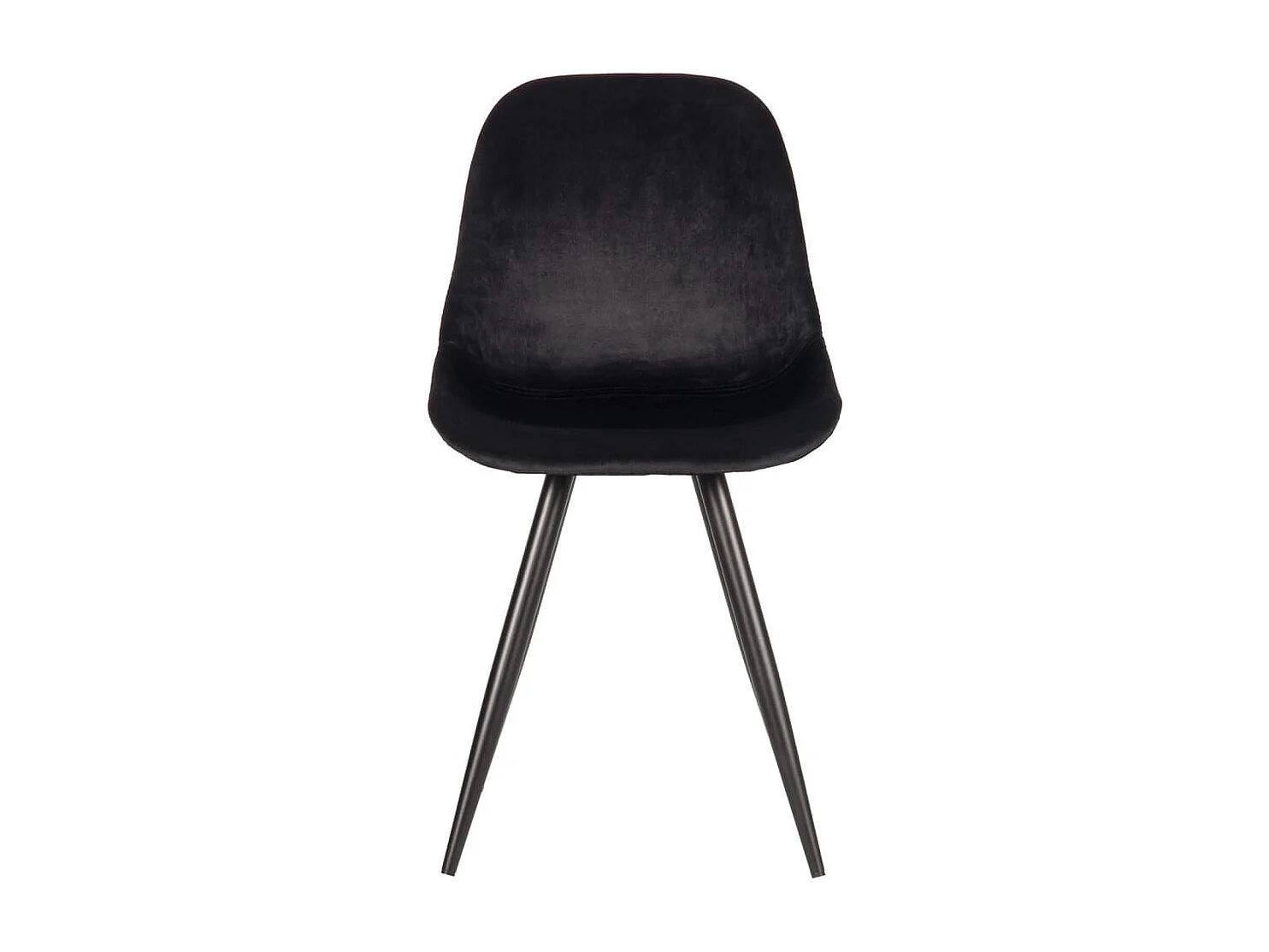 Chaises à manger lot de 2 Capri 46x56x88 cm noir