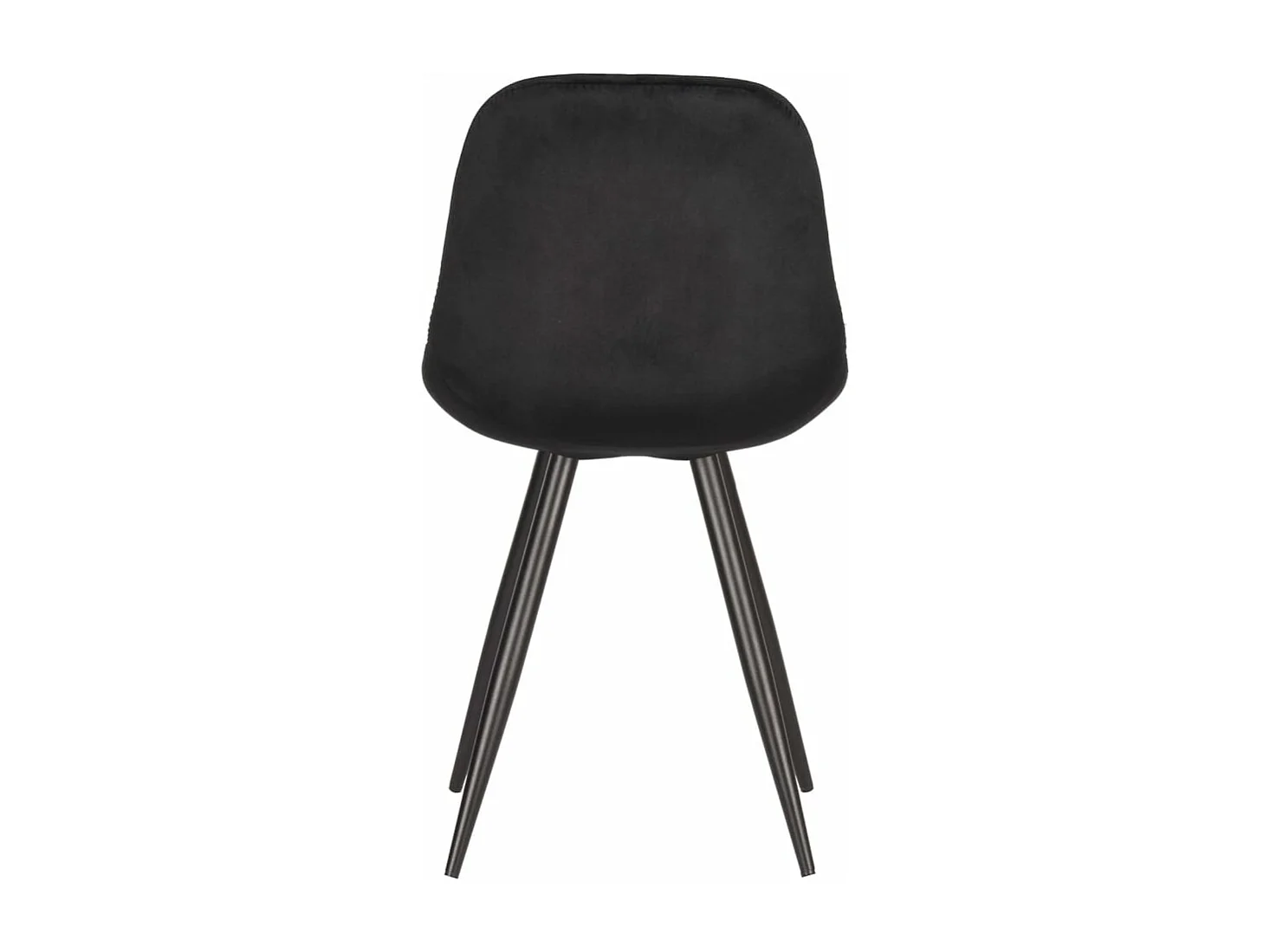 Chaises à manger lot de 2 Capri 46x56x88 cm noir