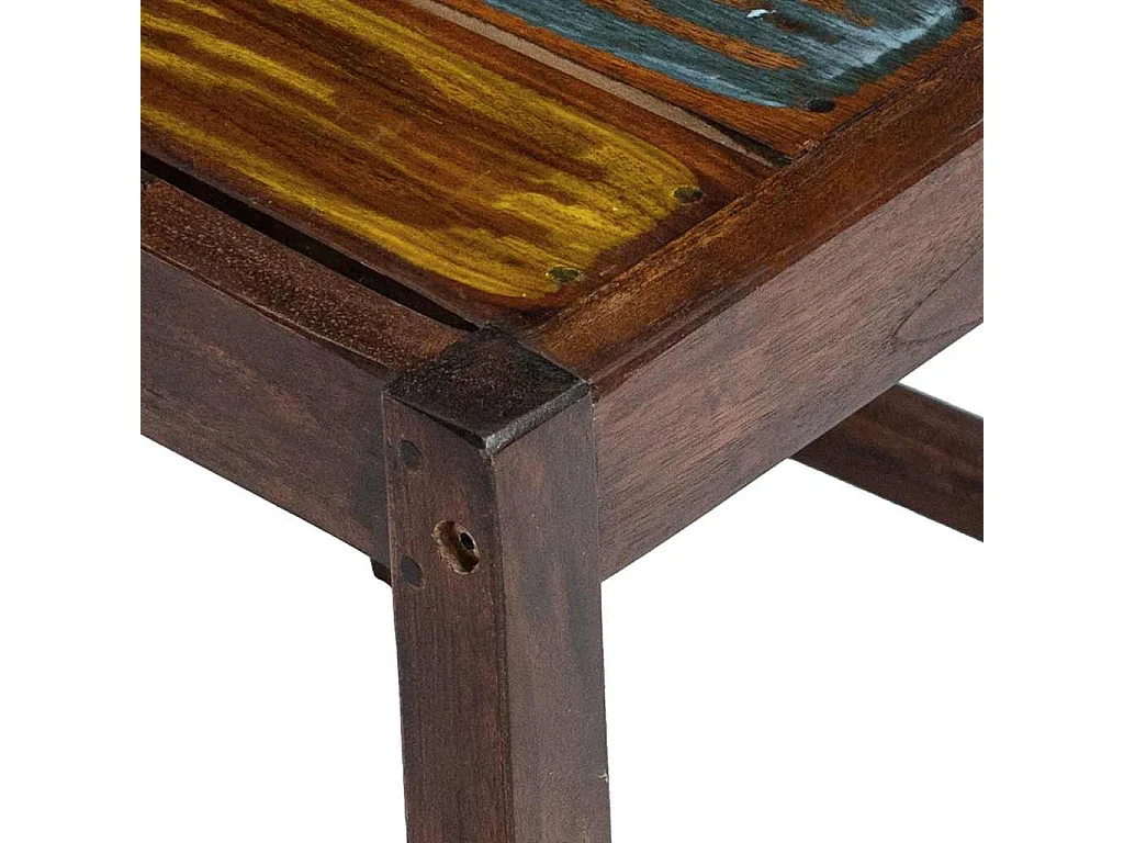 Sillas de comedor 2 unidades madera maciza reciclada