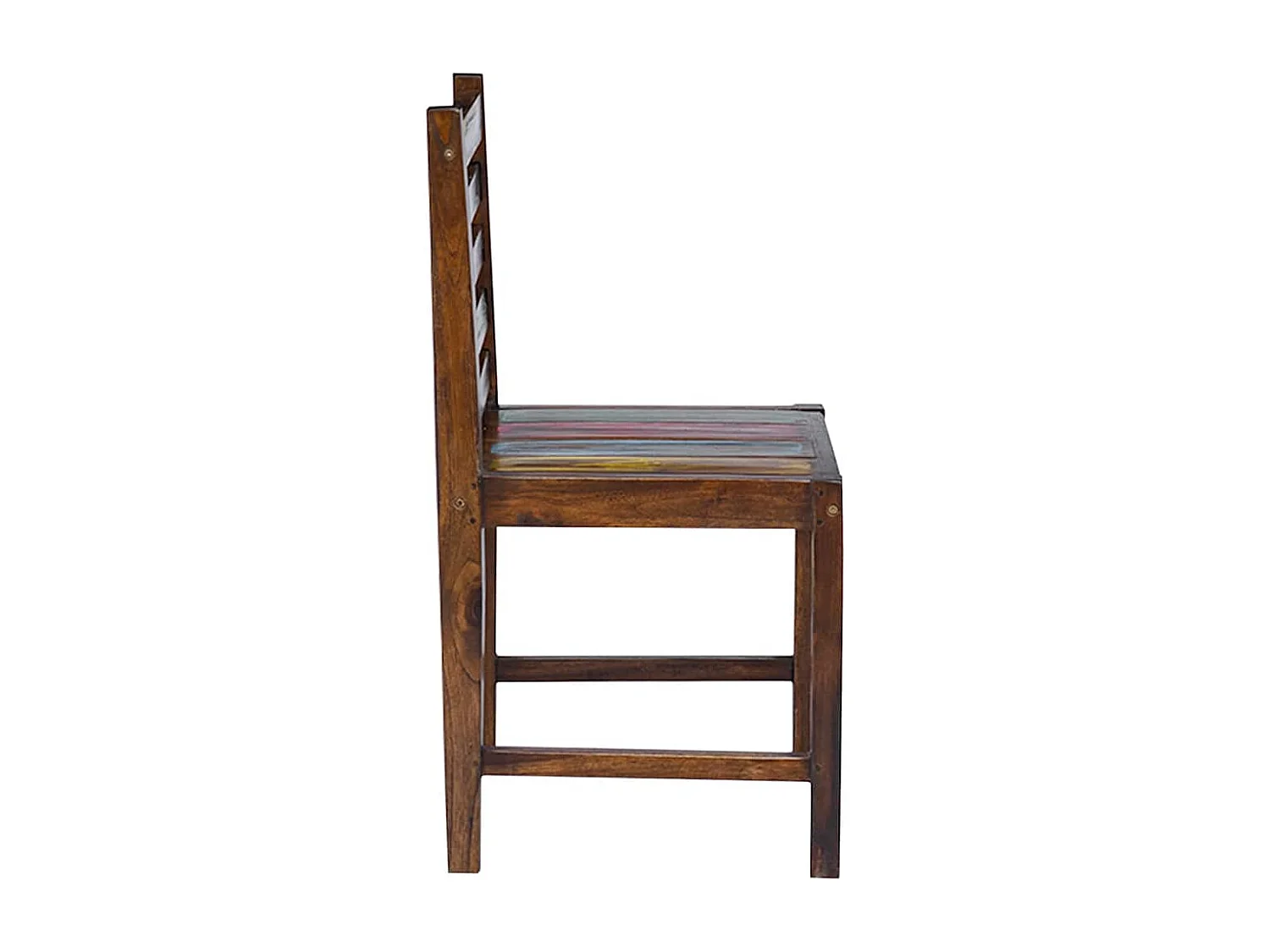 Chaises à manger lot de 2 bois de récupération solide