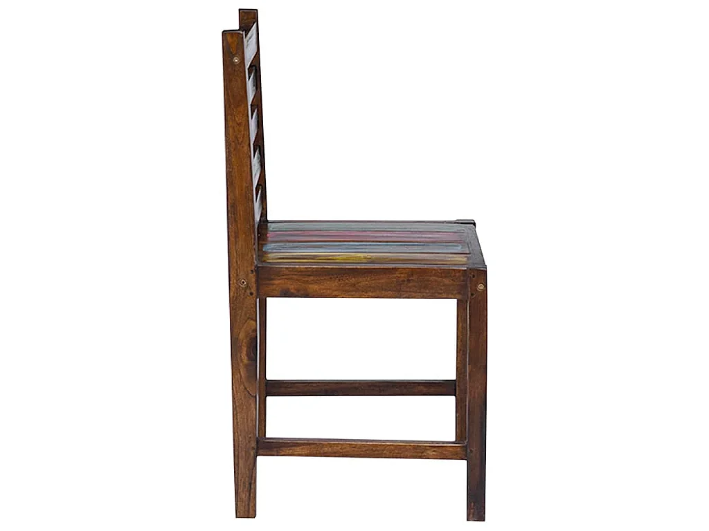 Chaises à manger lot de 2 bois de récupération solide