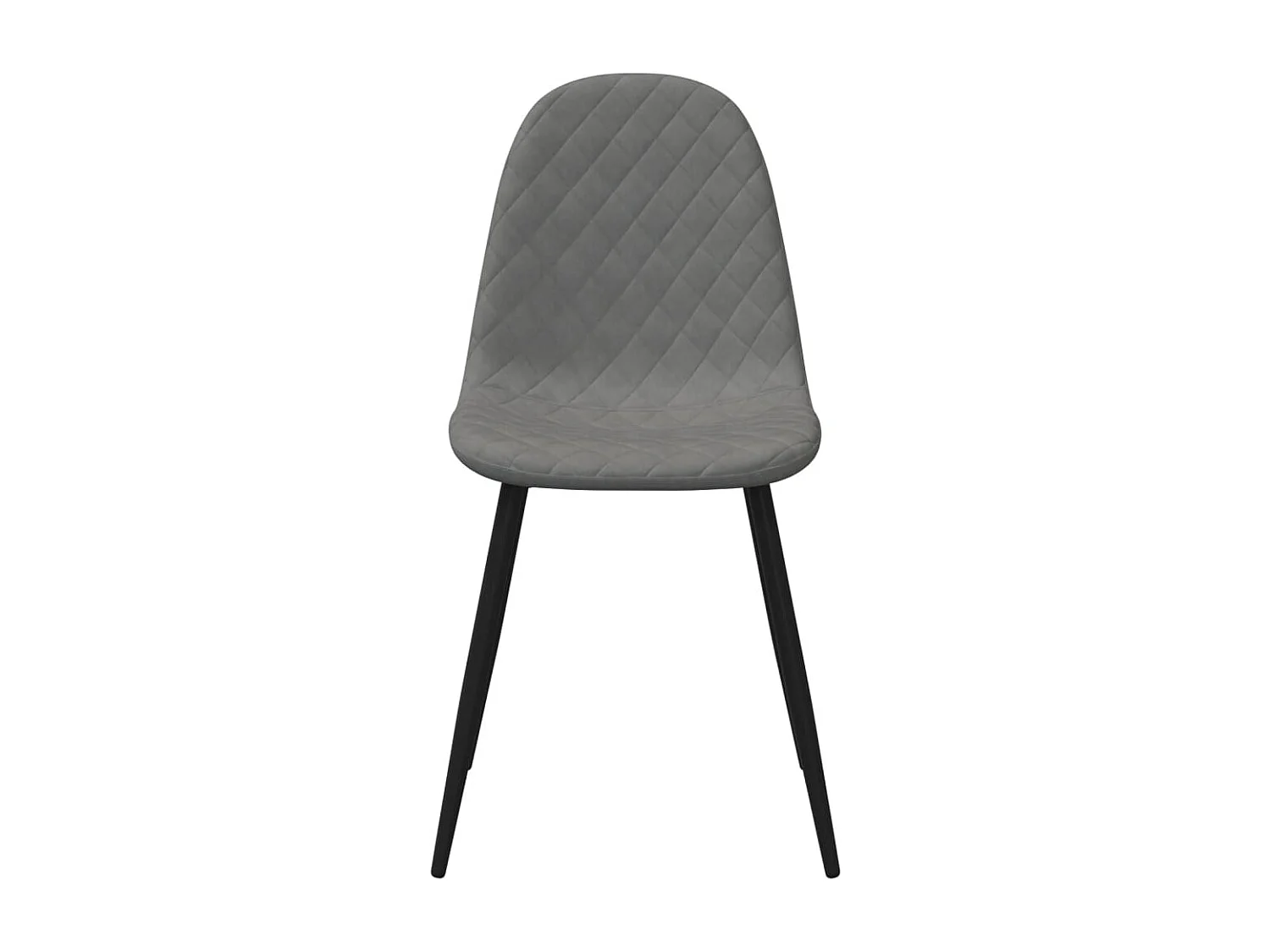 Cadeiras de jantar 2 pcs veludo cinzento-claro