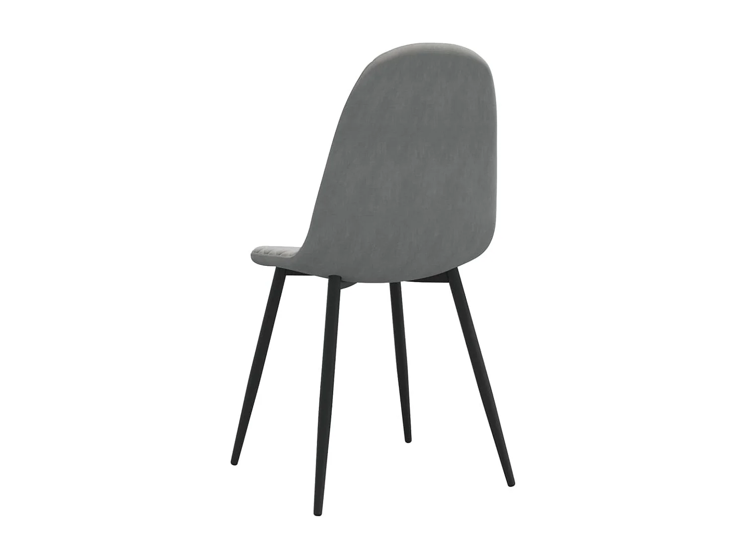 Cadeiras de jantar 2 pcs veludo cinzento-claro