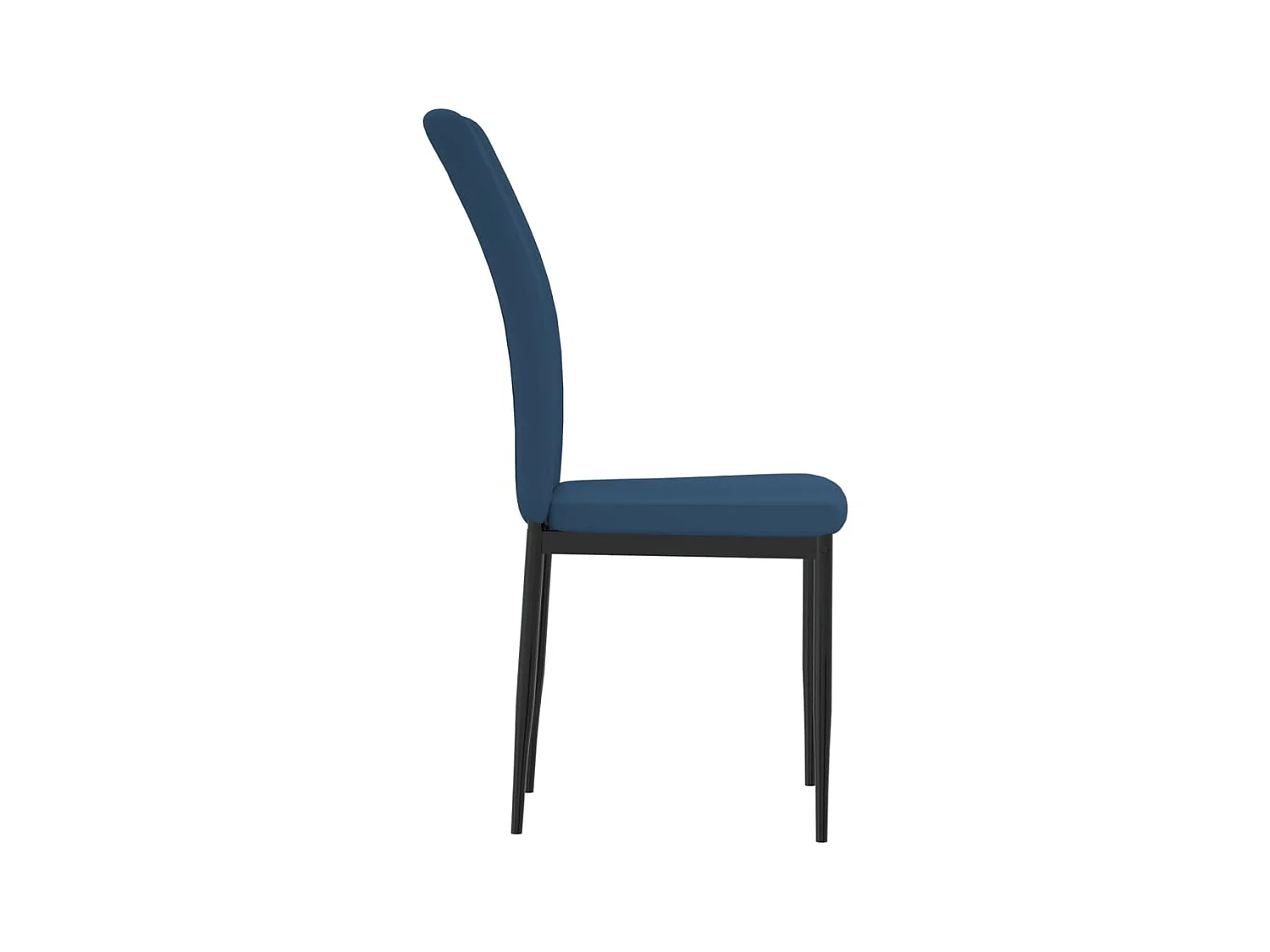 Eetkamerstoelen 4 st fluweel blauw