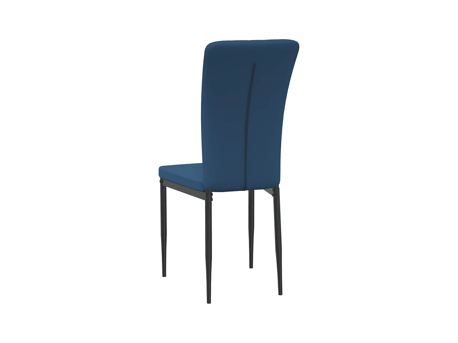 Eetkamerstoelen 4 st fluweel blauw