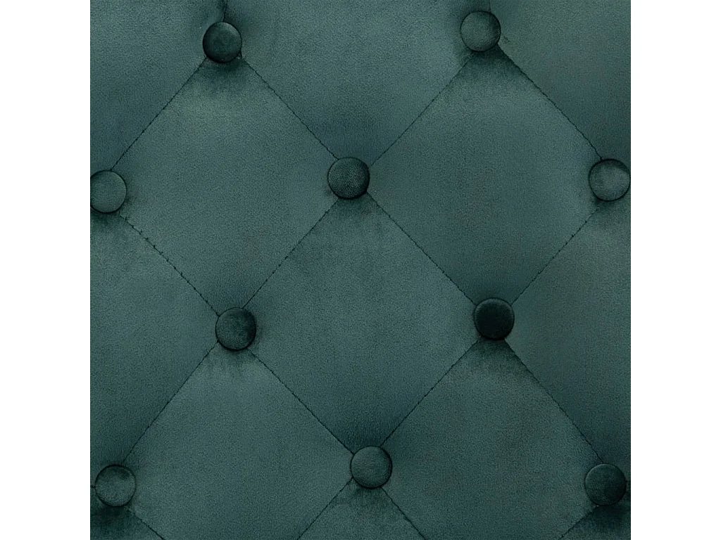 Cadeiras de jantar 4 pcs veludo verde-escuro