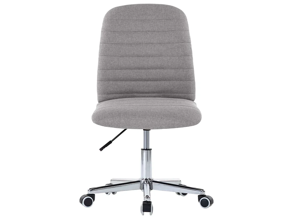 Chaises à manger lot de 6 gris clair tissu