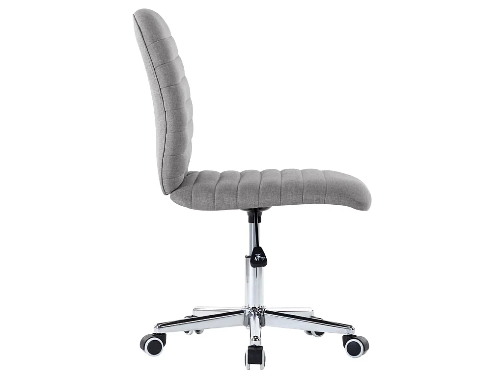 Chaises à manger lot de 6 gris clair tissu