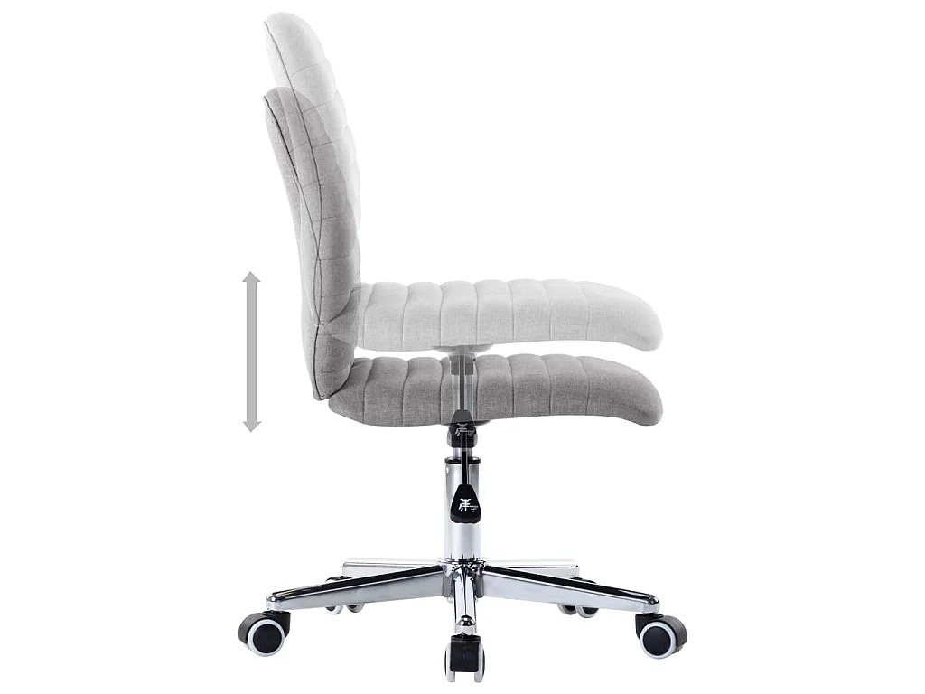 Chaises à manger lot de 6 gris clair tissu