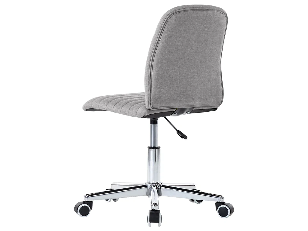 Chaises à manger lot de 6 gris clair tissu