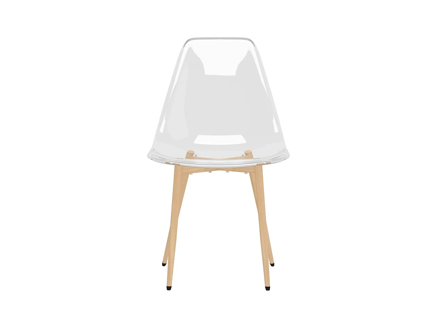 Chaises à manger lot de 6 Transparent PET