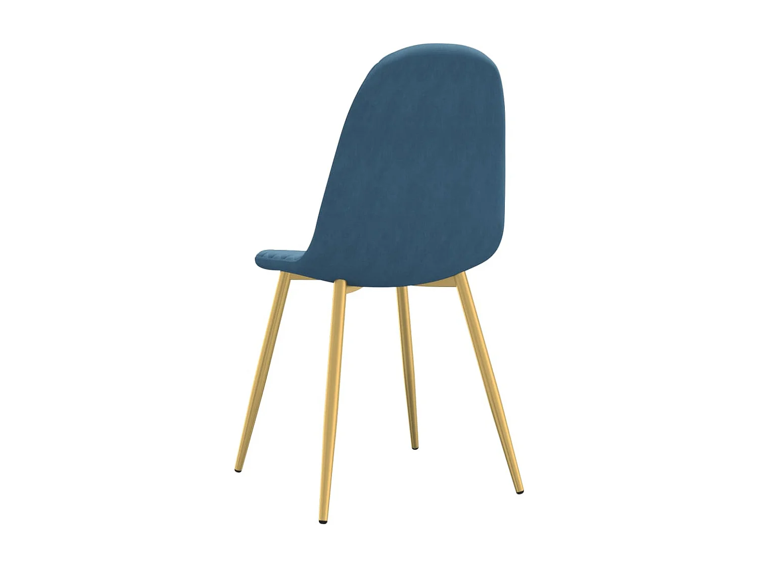 Eetkamerstoelen 4 st fluweel blauw