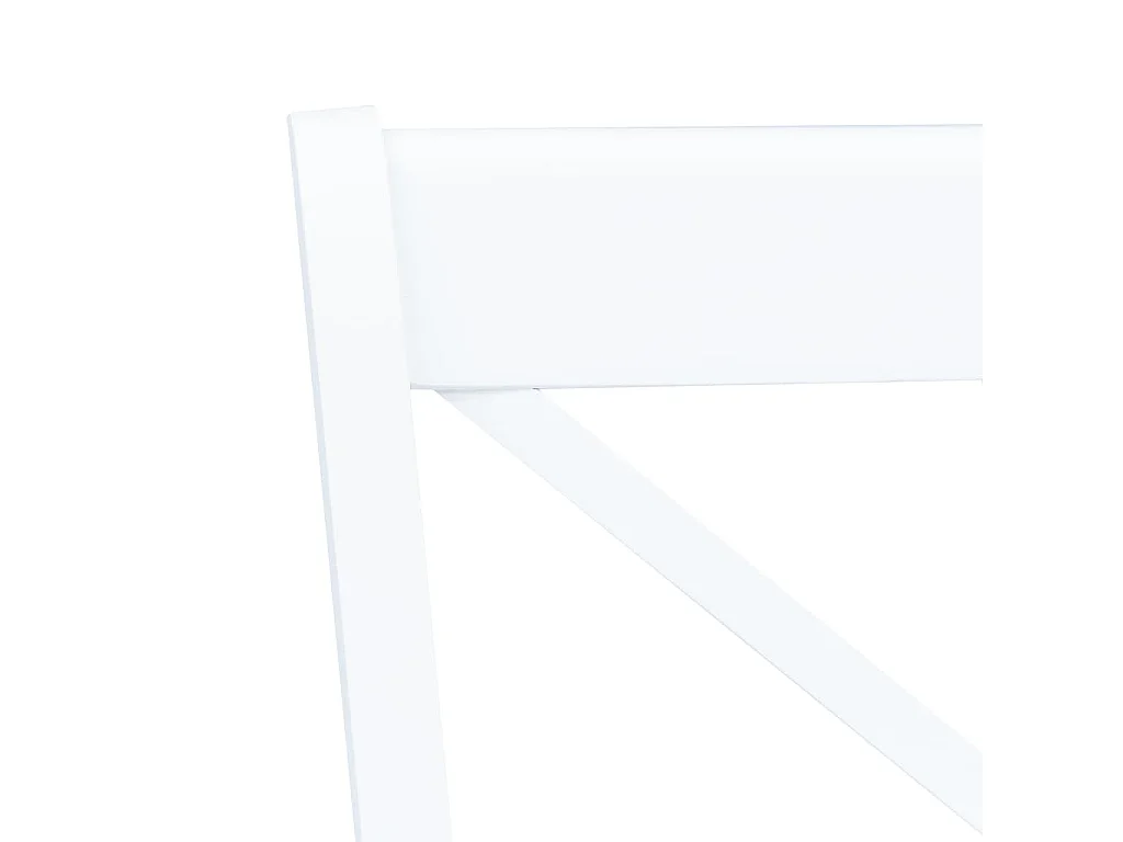 Eetkamerstoelen 6 st massief rubberwood wit