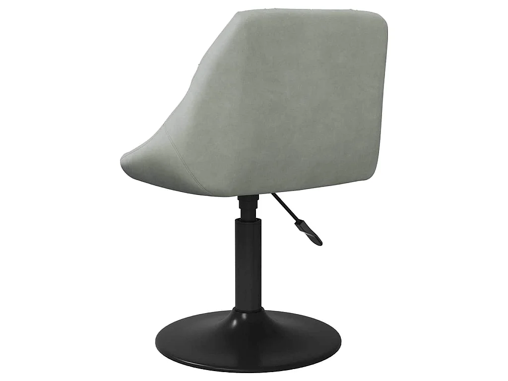 Chaise de salle à manger Gris clair Velours