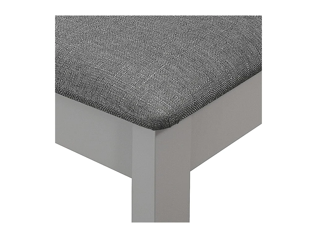 Esszimmerstühle mit Polstern 4 Stk. Grau Massivholz
