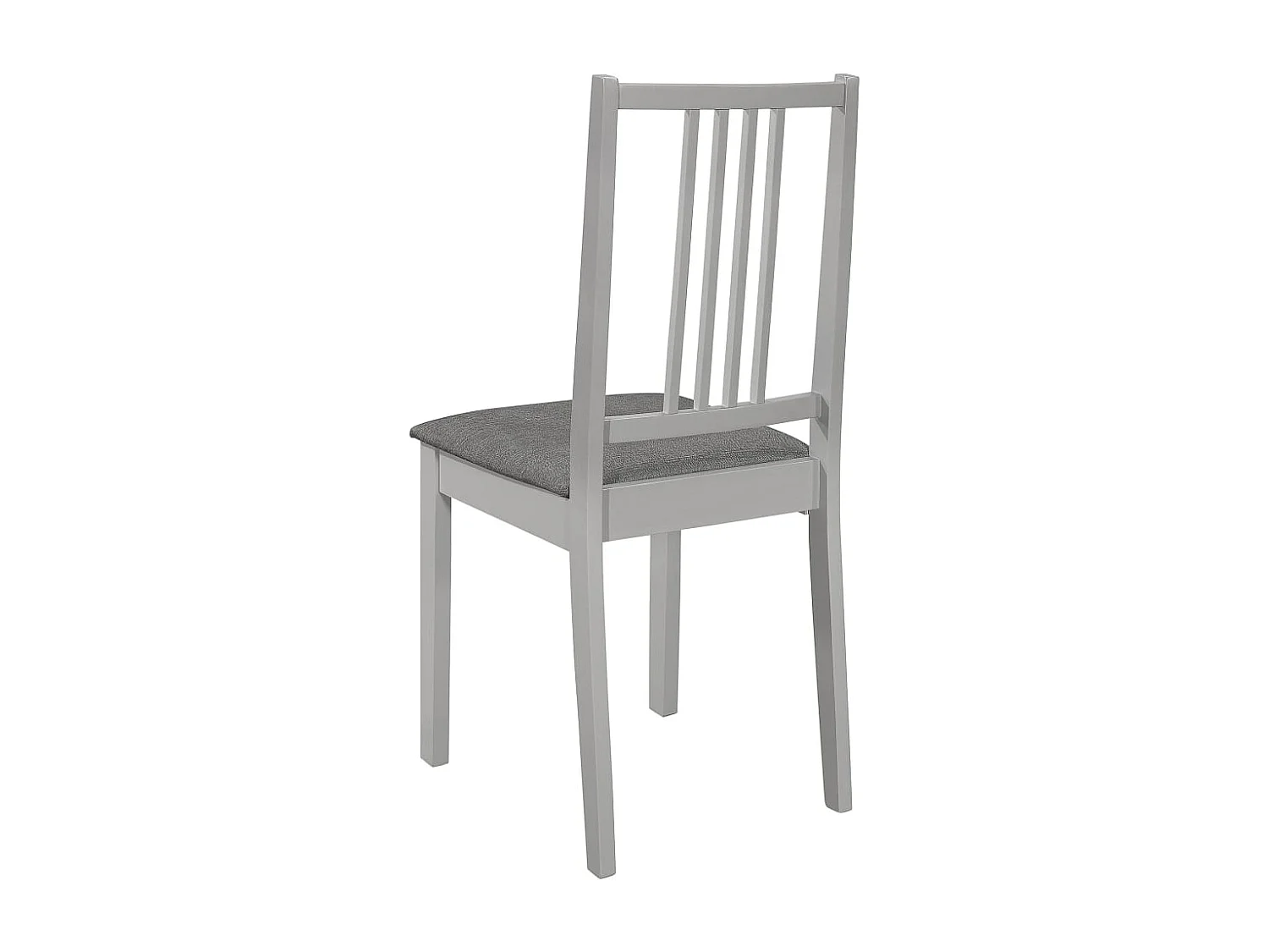 Cadeiras de jantar com almofadões 4 pcs madeira maciça cinzento