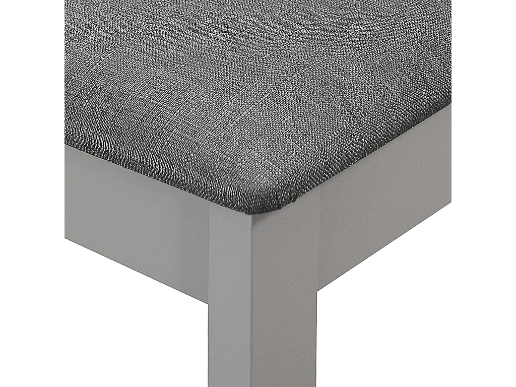 Cadeiras de jantar com almofadões 4 pcs madeira maciça cinzento