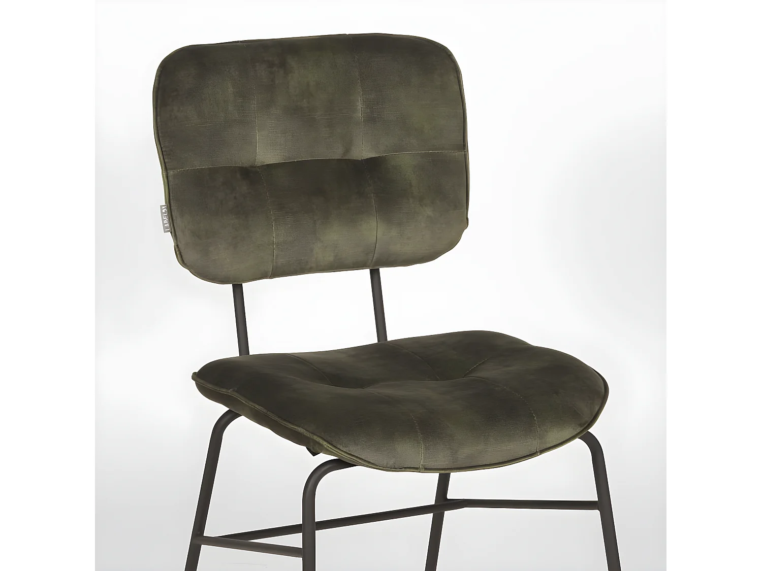 Chaises à manger lot de 2 Dez 49x60x87 cm vert chasseur