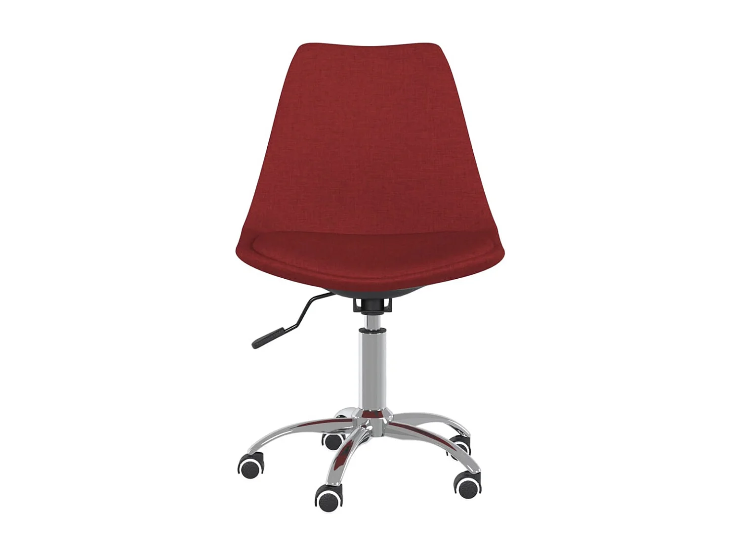 Eetkamerstoelen draaibaar 2 st stof wijnrood