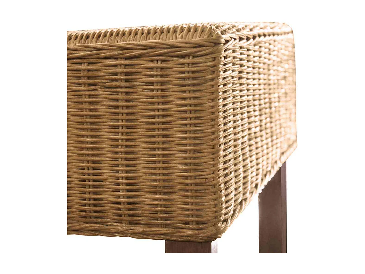 Sedie da Pranzo 2 pz Marroni in Rattan Naturale