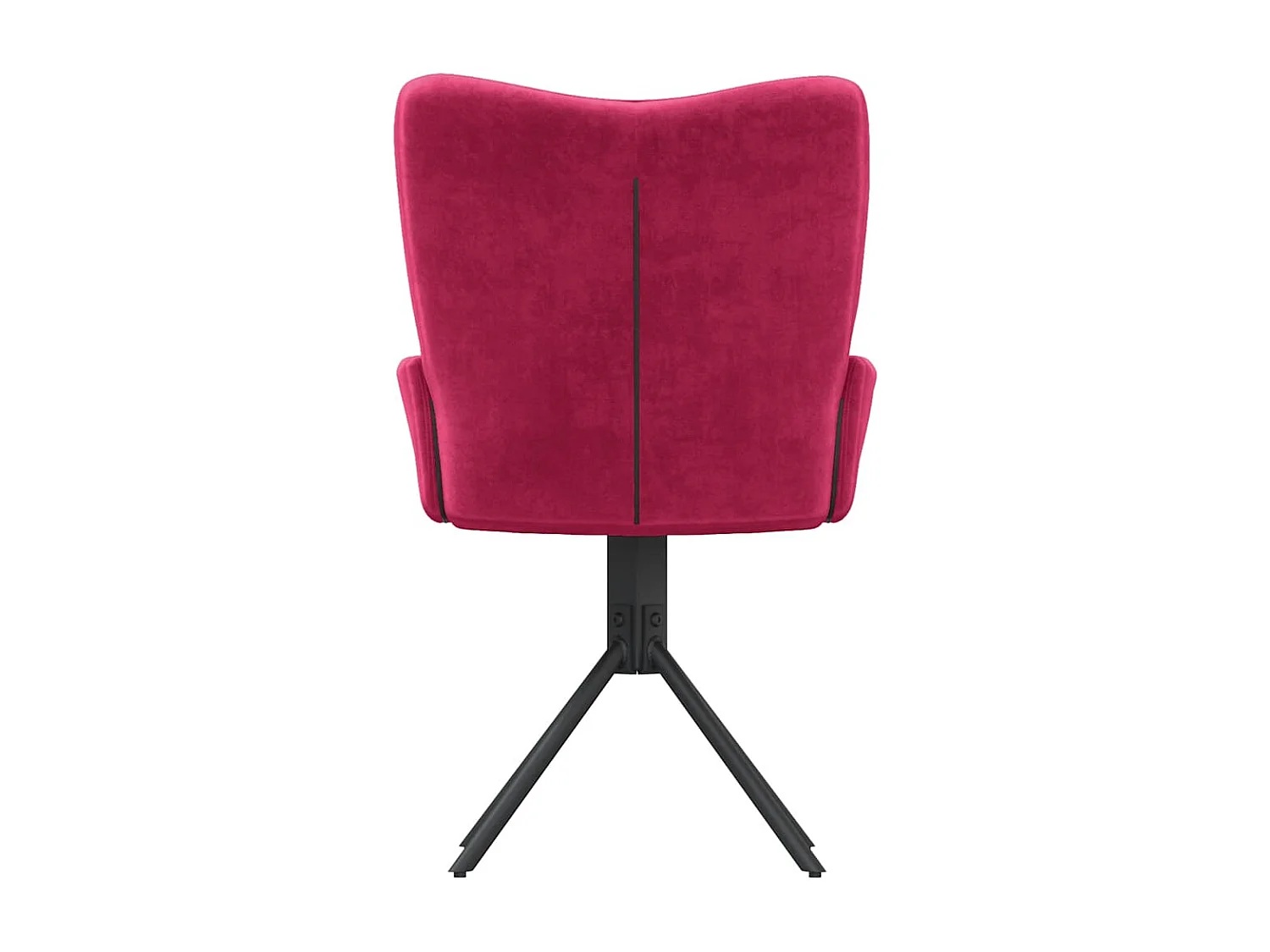 Chaises pivotantes à manger lot de 2 Rouge bordeaux Velours