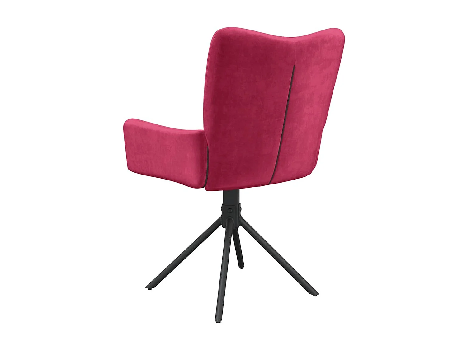 Chaises pivotantes à manger lot de 2 Rouge bordeaux Velours