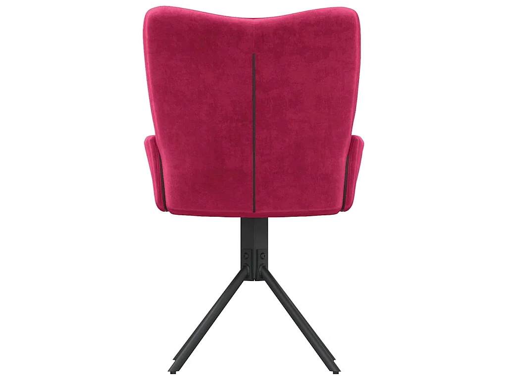 Sillas de comedor giratorias 2 unidades terciopelo rojo tinto