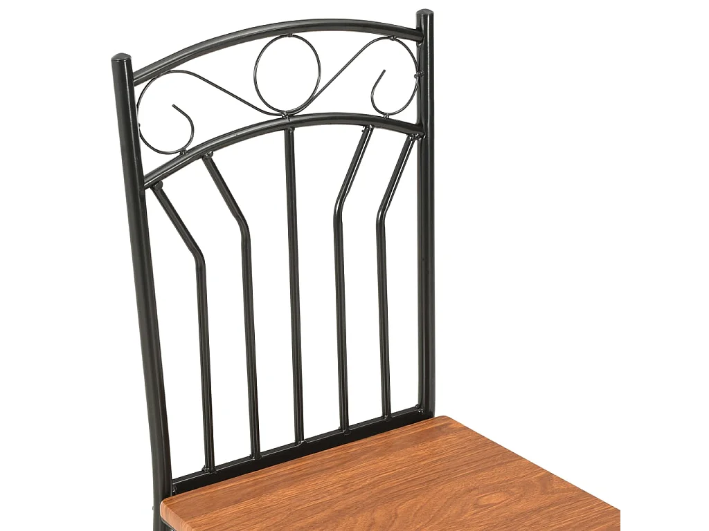 Esszimmerstühle 2 Stk. Braun MDF