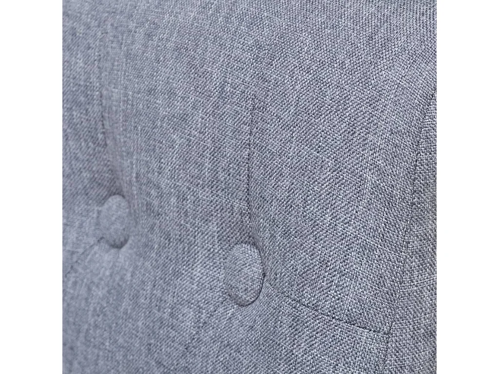 Sedie da Pranzo 6 pz Grigio Chiaro in Tessuto