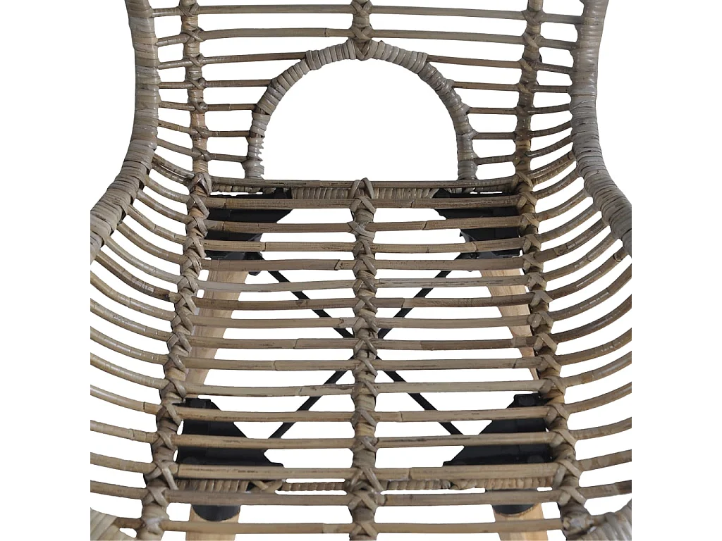Eetkamerstoelen 4 st natuurlijk rattan bruin
