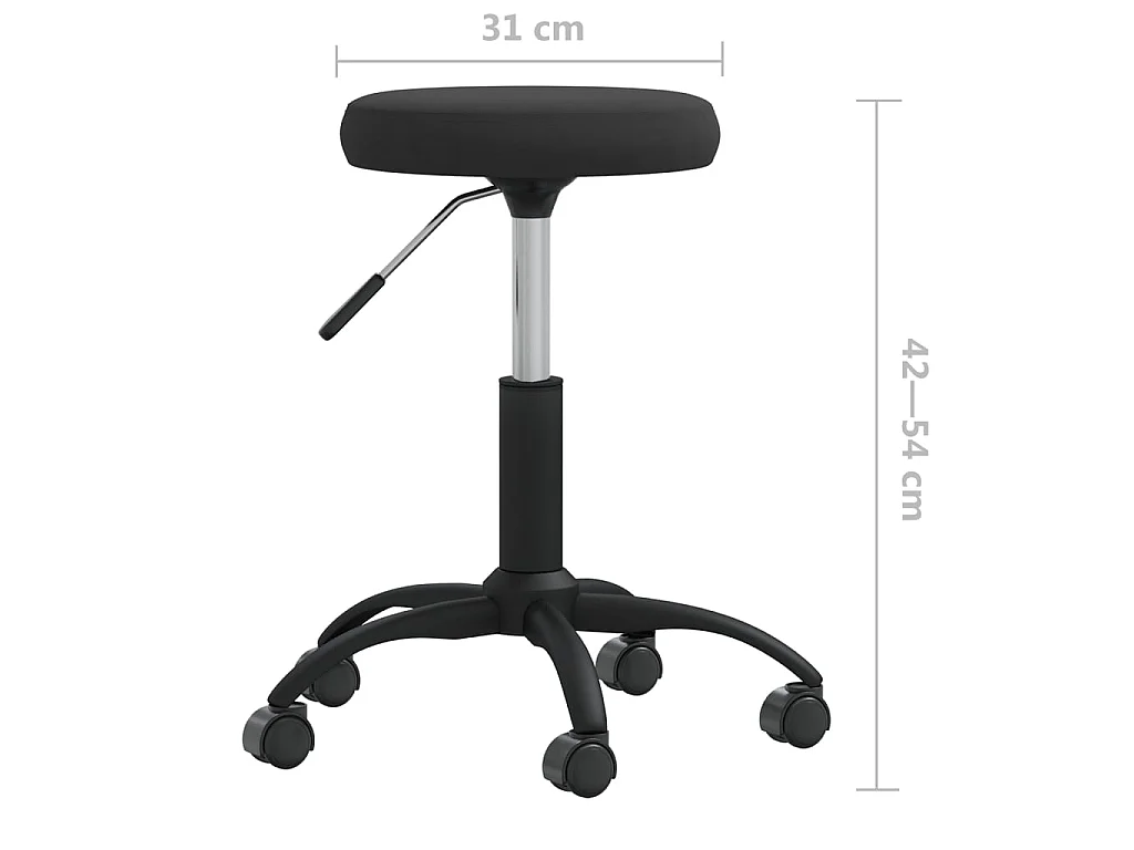Cadeira de jantar veludo preto