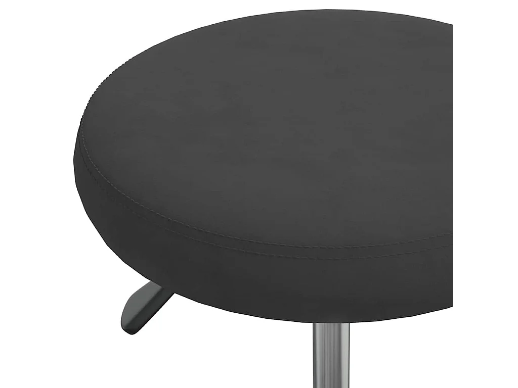 Chaise de salle à manger Noir Velours