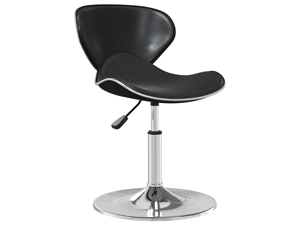Cadeira de jantar couro artificial preto