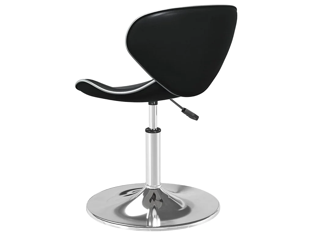Cadeira de jantar couro artificial preto