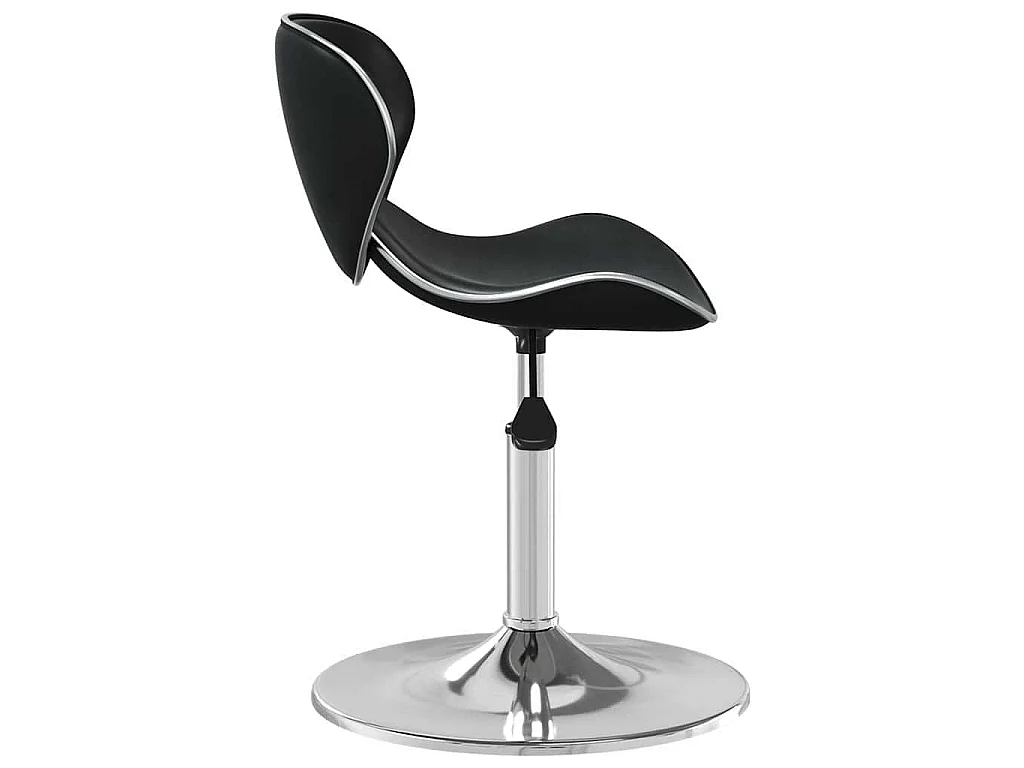Cadeira de jantar couro artificial preto