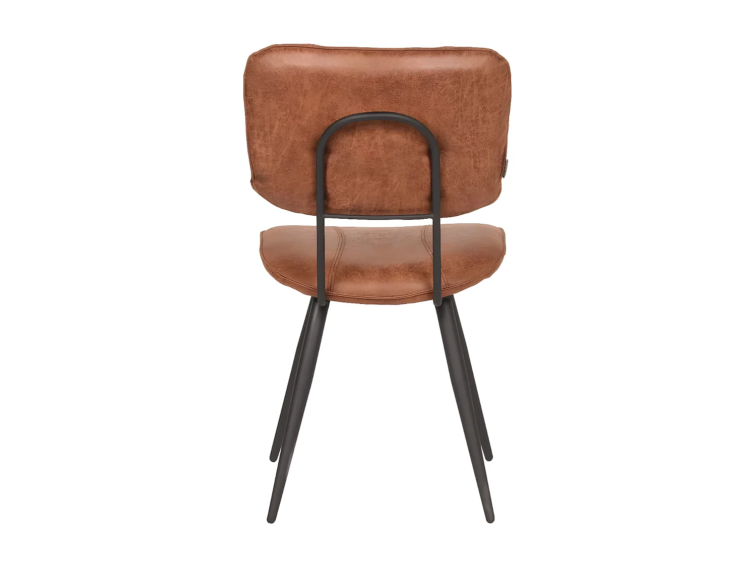 Chaises à manger lot de 2 Fos 49x60x87 cm cognac