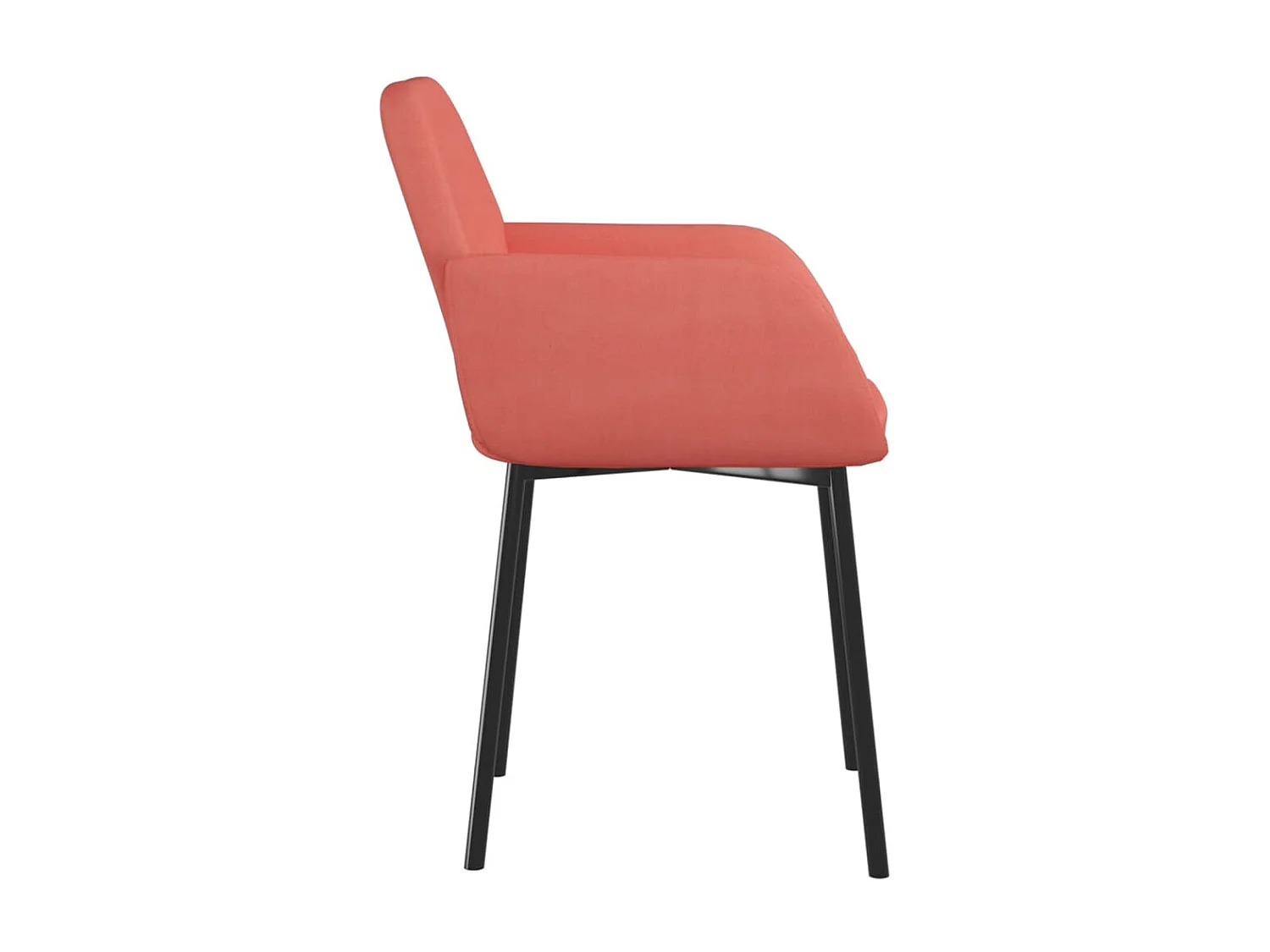 Cadeiras de jantar 2 pcs veludo rosa