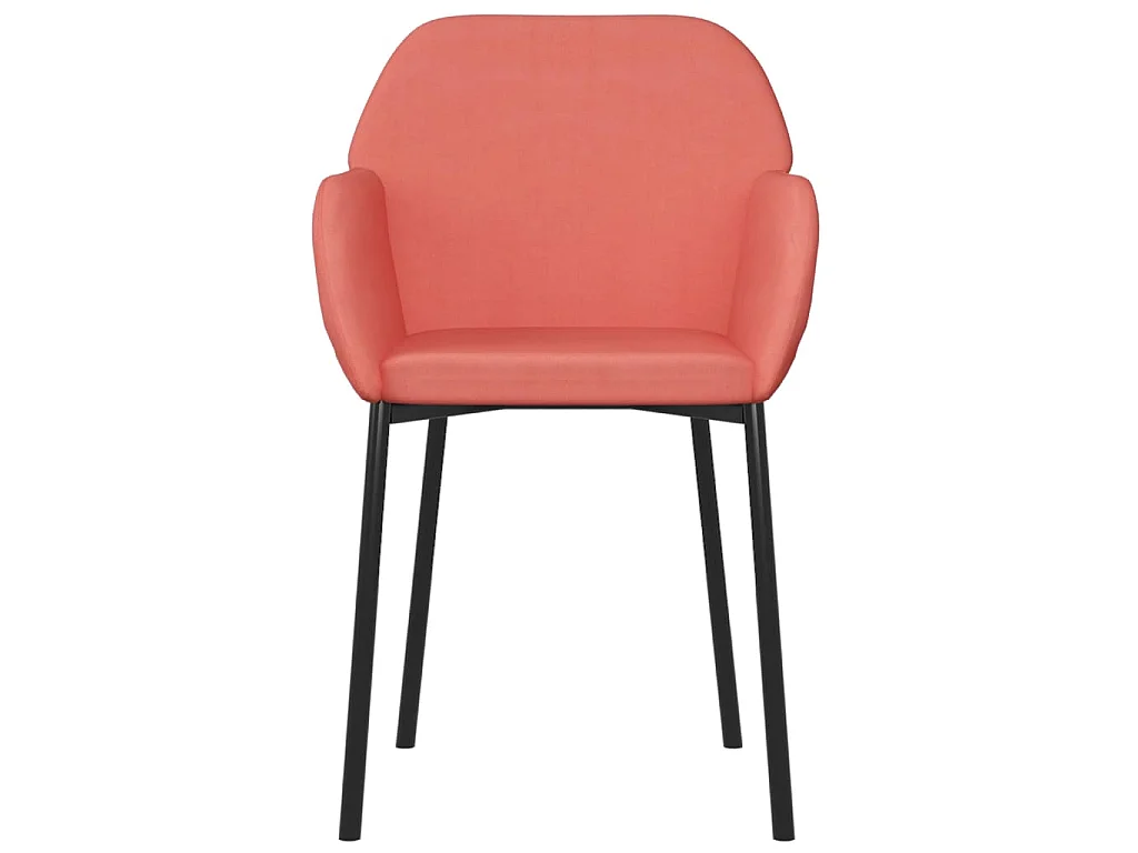 Chaises à manger lot de 2 Rose Velours