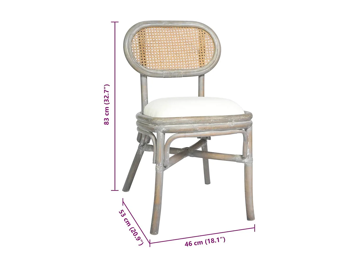 Eetkamerstoelen 2 st linnen grijs