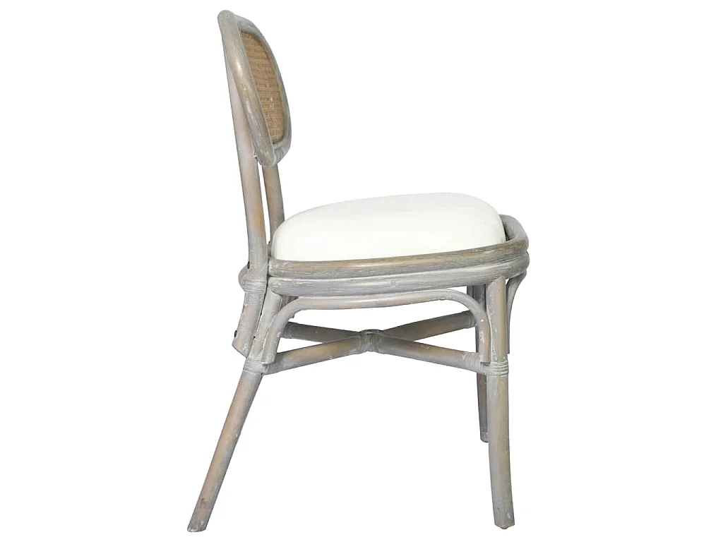 Eetkamerstoelen 2 st linnen grijs