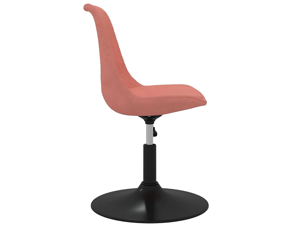 Chaises à manger pivotantes lot de 4 Rose Velours