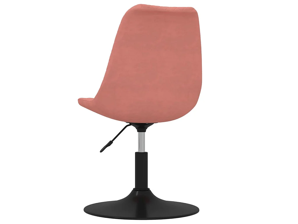Chaises à manger pivotantes lot de 4 Rose Velours
