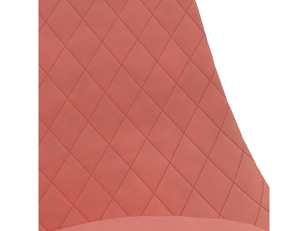 Chaises à manger pivotantes lot de 4 Rose Velours