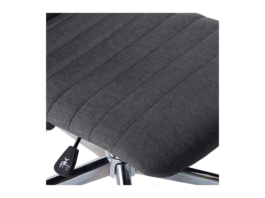 Chaises à manger lot de 2 gris foncé tissu