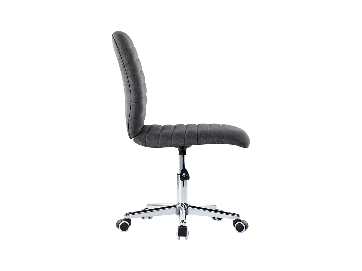 Chaises à manger lot de 2 gris foncé tissu