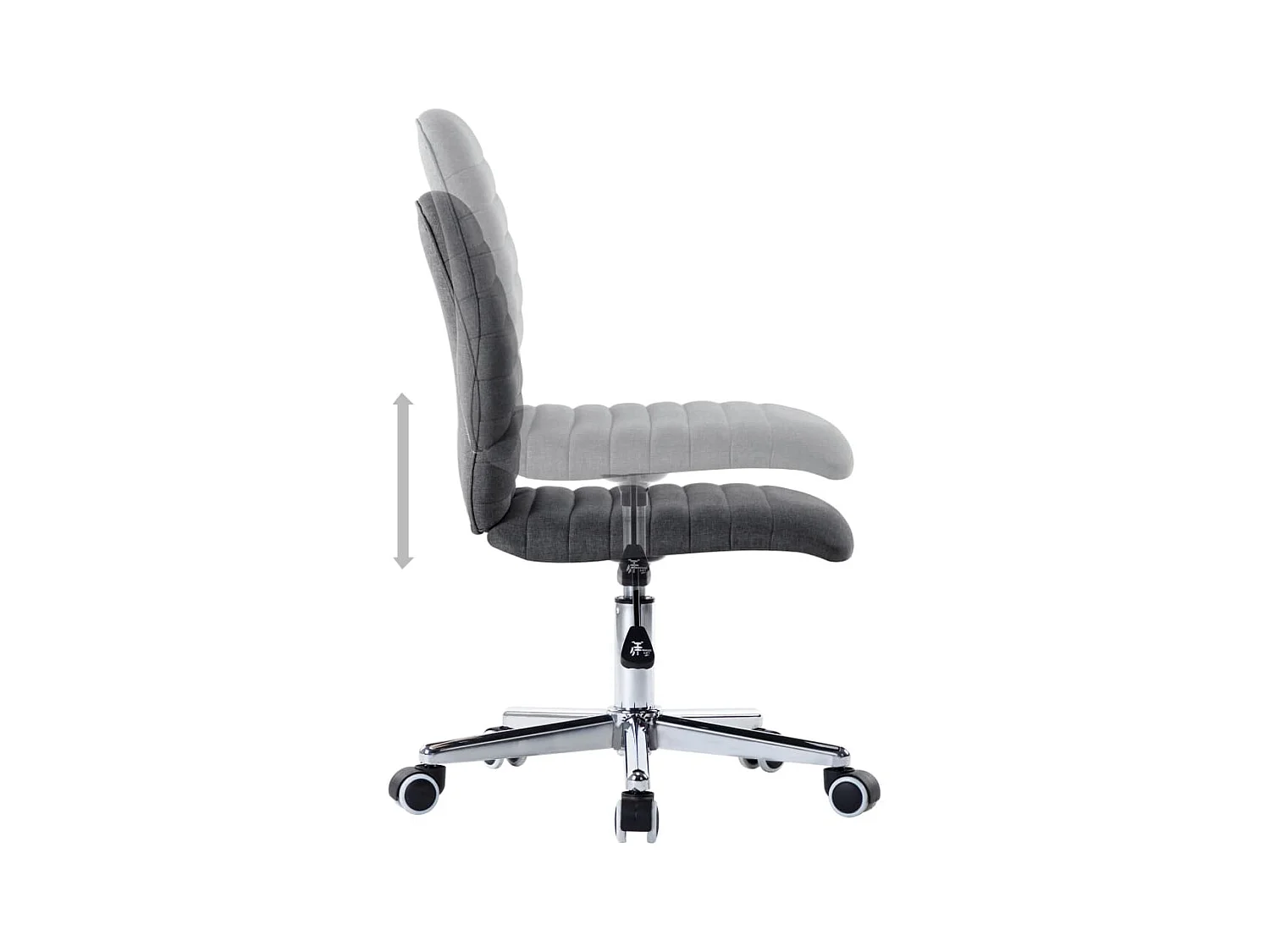 Chaises à manger lot de 2 gris foncé tissu